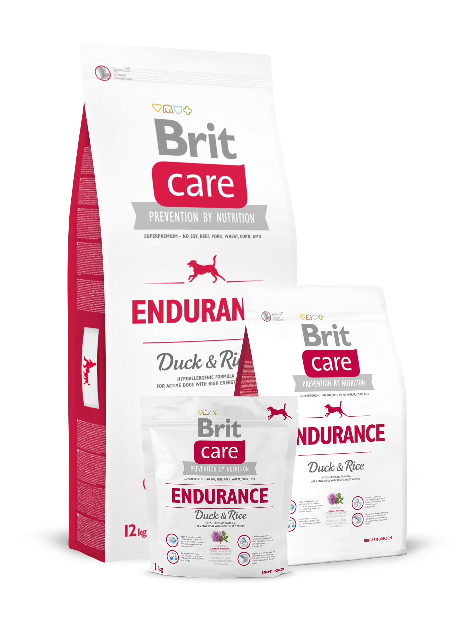 Brit Care Endurance canard et riz croquettes pour chien actif