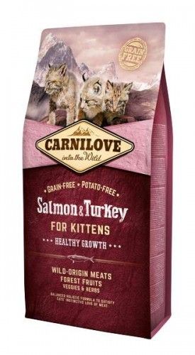 Carnilove Saumon et Dinde croquettes pour chatons
