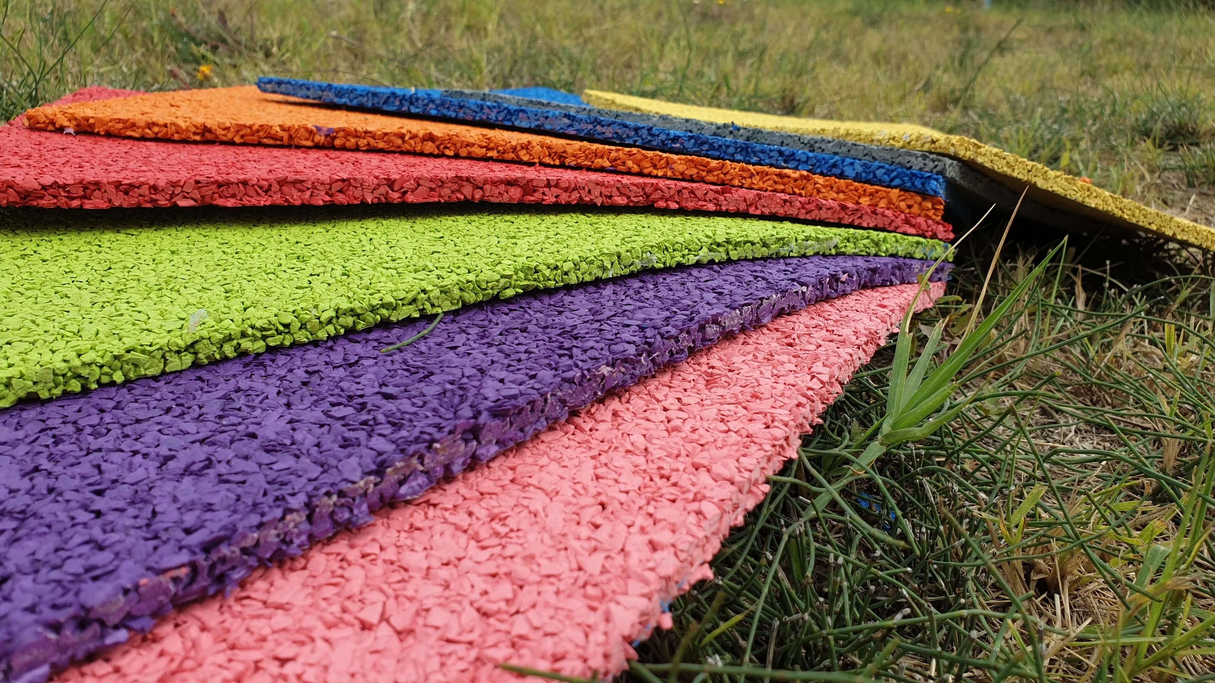 Tapis de zone en tartan