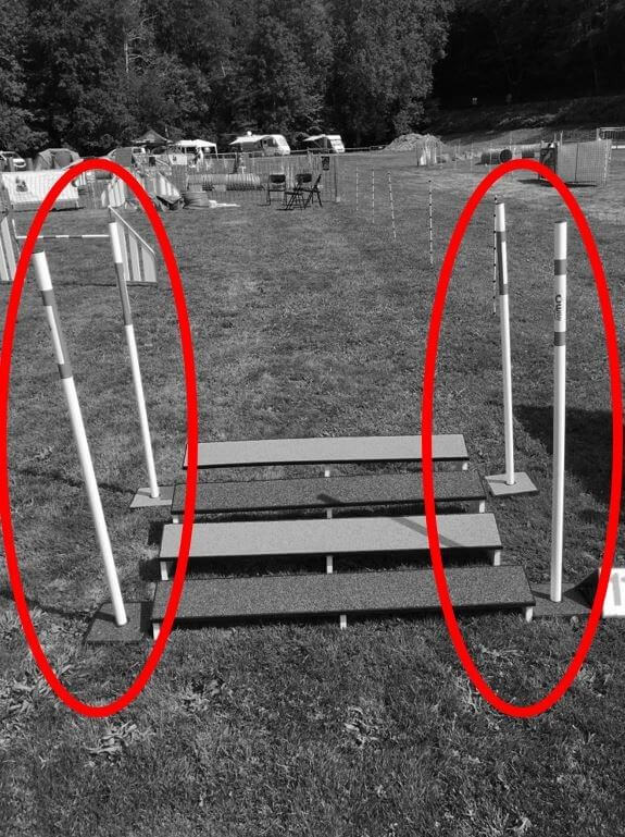 Piquet de saut en longueur + base