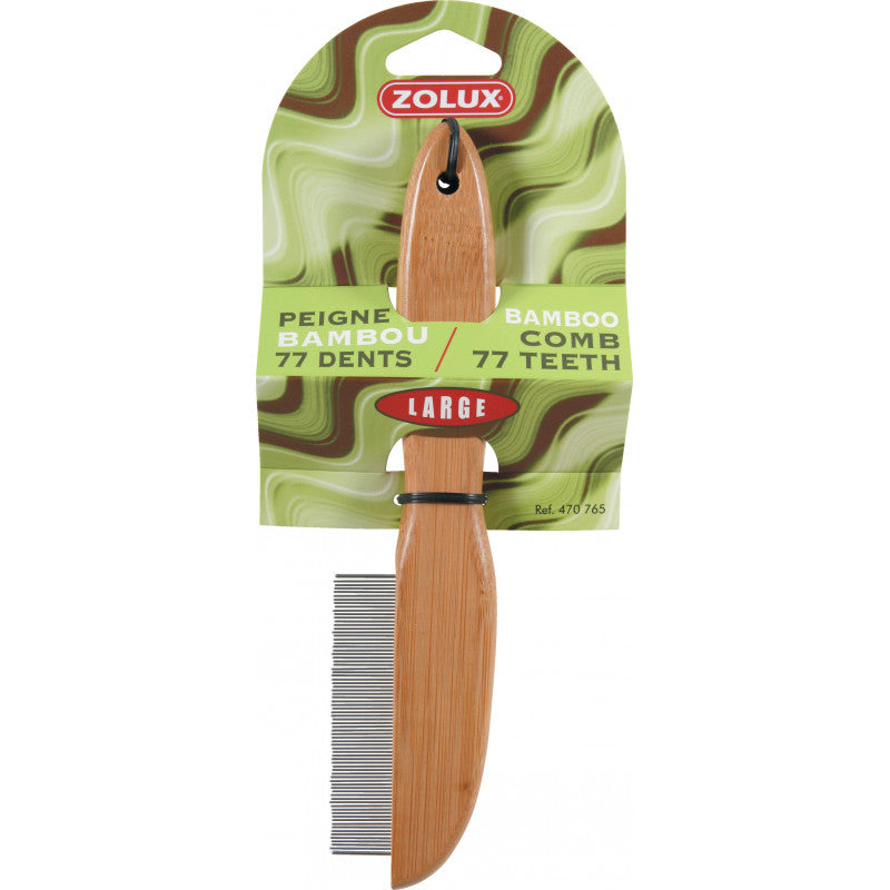 Peigne en bambou pour chien