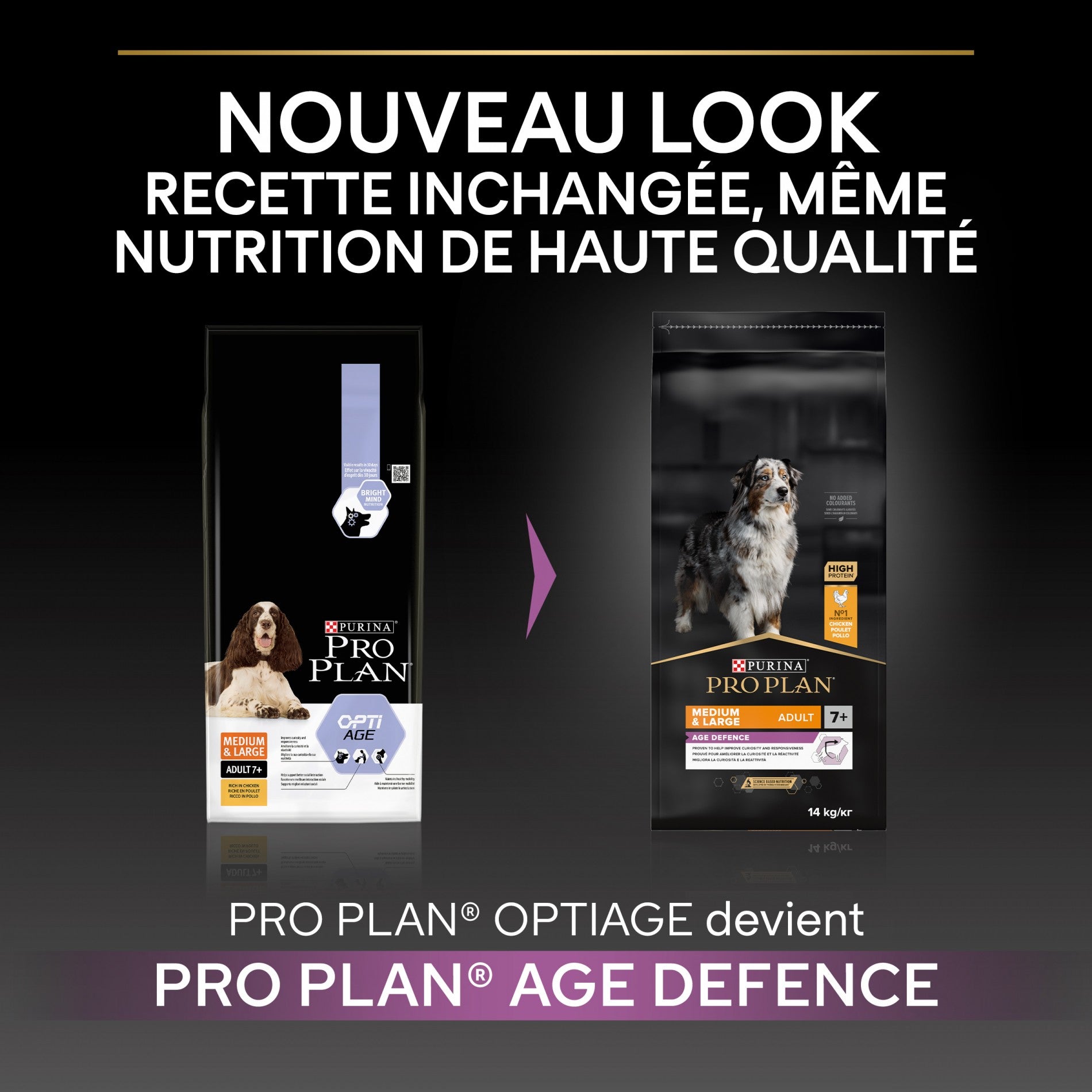 PRO PLAN Age Defence Medium & Large Adult au Poulet - Croquettes pour chien