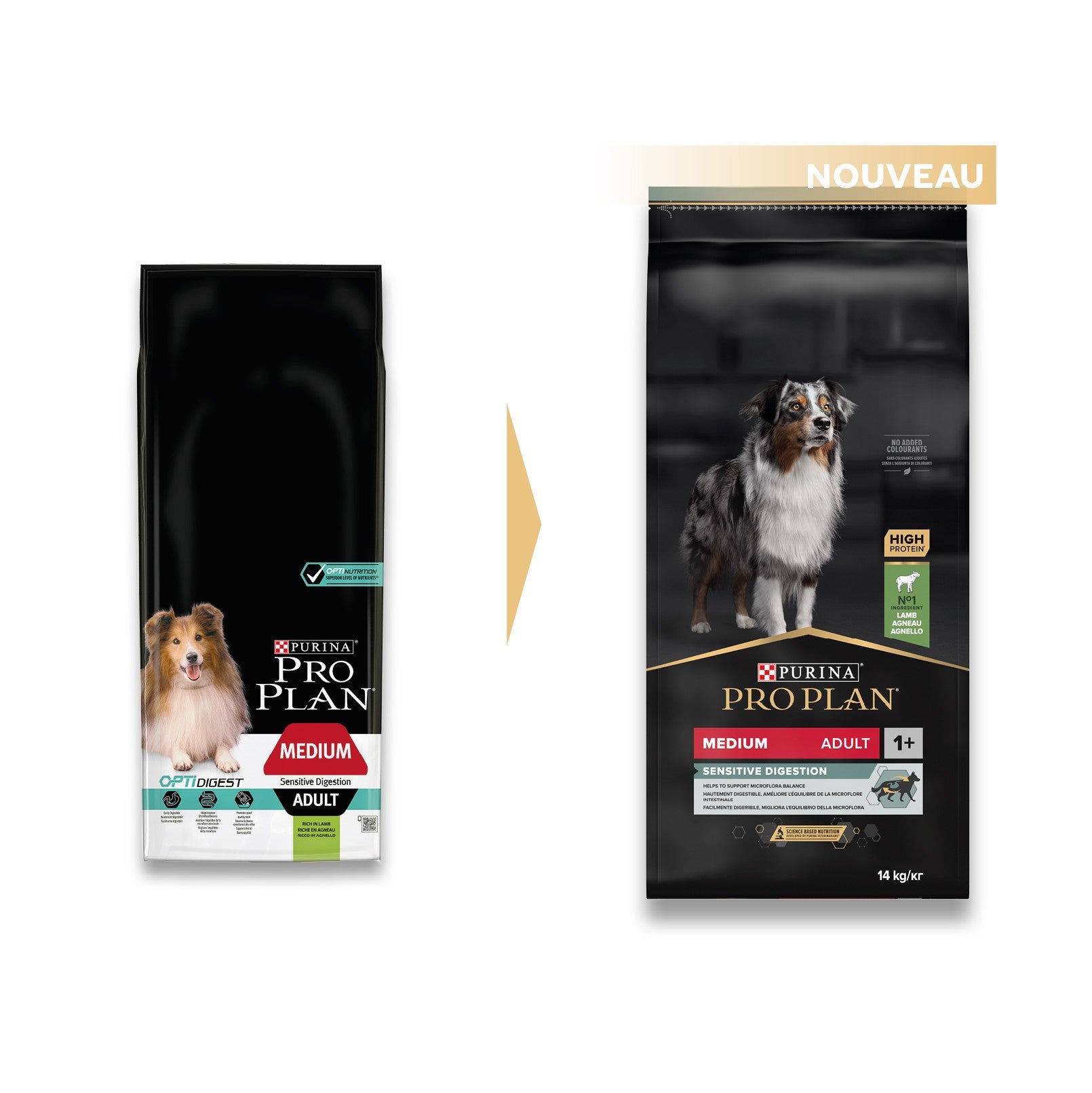 PRO PLAN Sensitive Digestion Medium Adult à l'Agneau - Croquettes pour chien