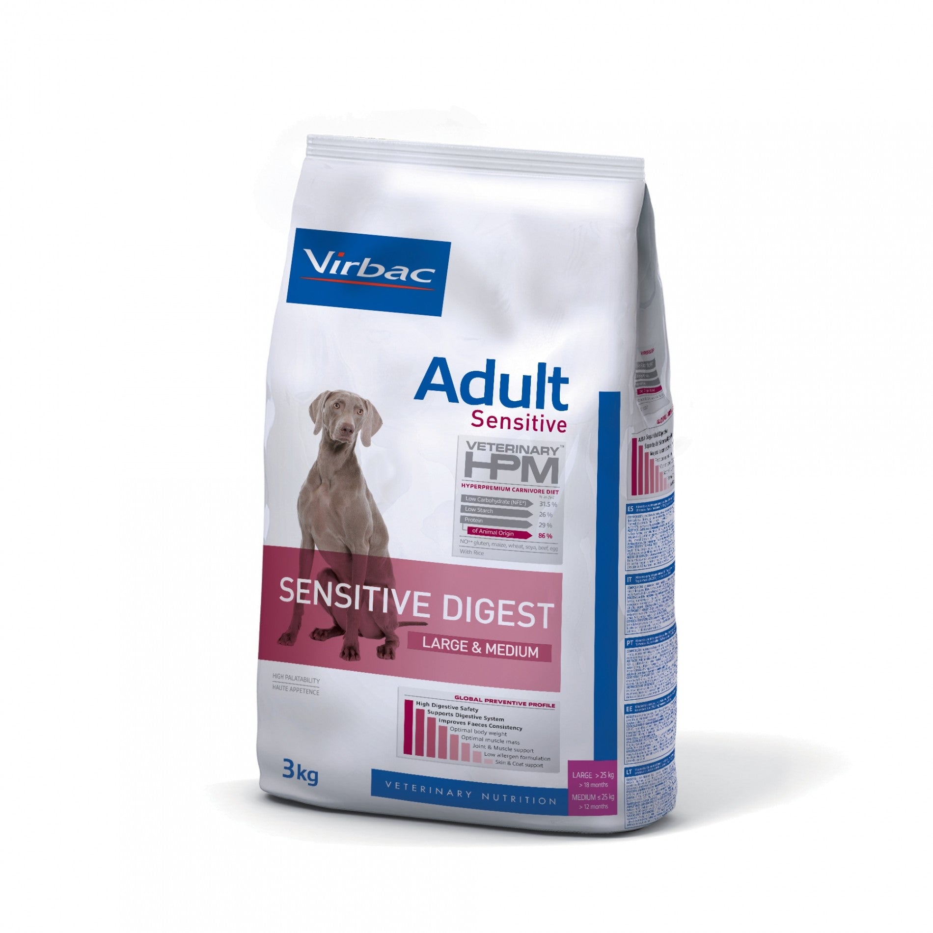 Veterinary HPM Adult Sensitive Large & Medium Dog