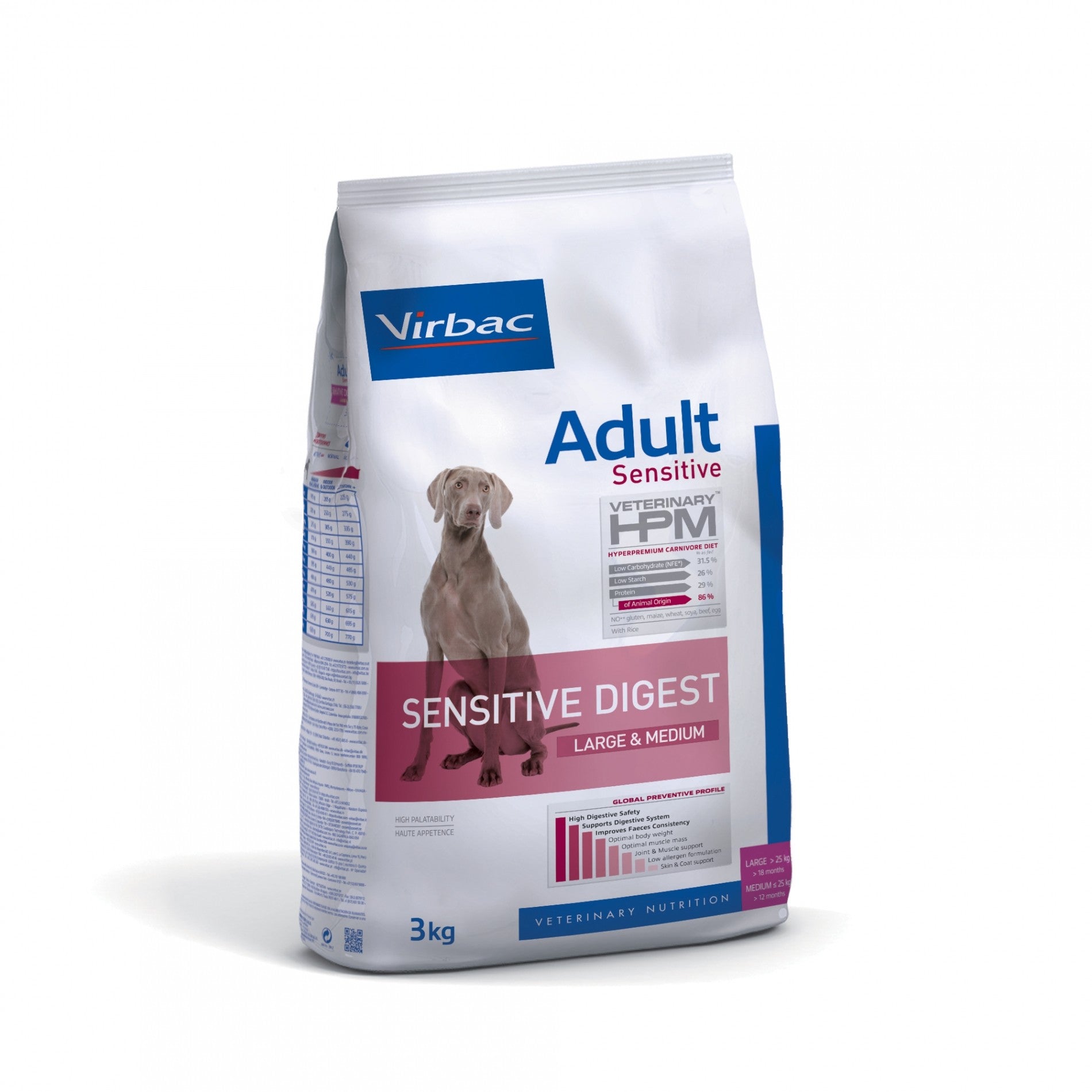 Veterinary HPM Adult Sensitive Large & Medium Dog
