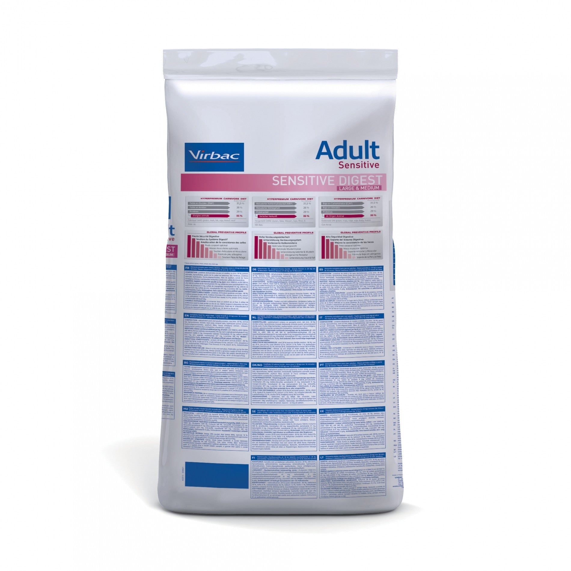 Veterinary HPM Adult Sensitive Large & Medium Dog