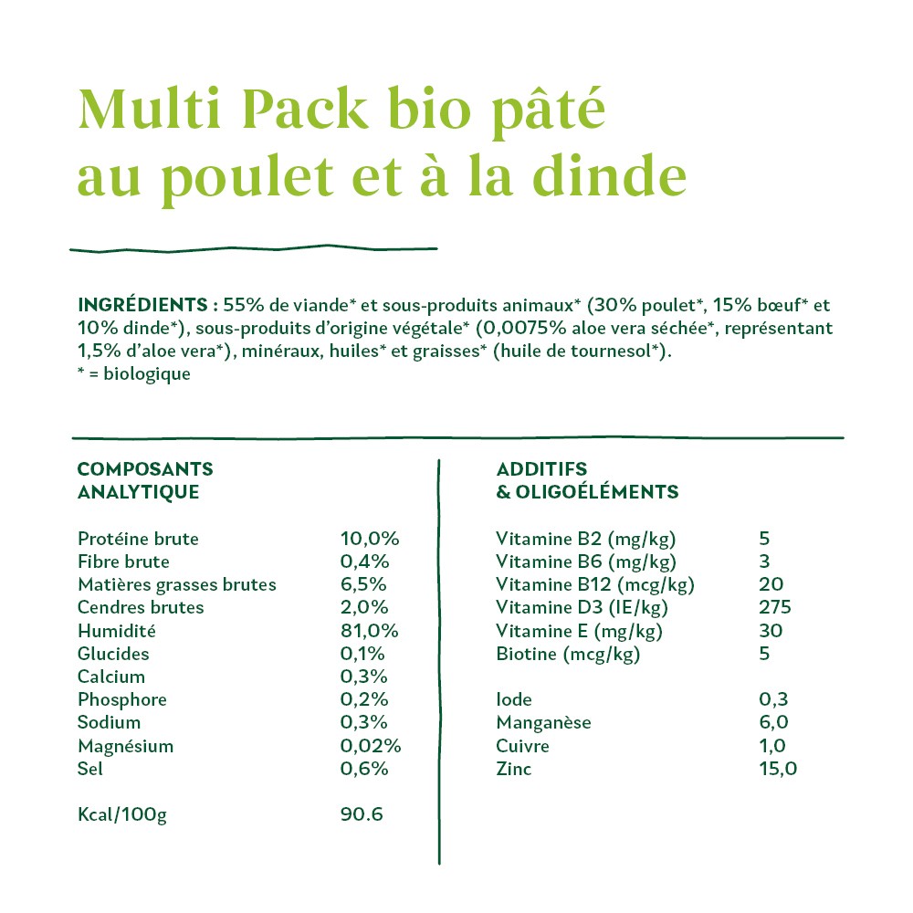 Yarrah multi-pack bio - Lot 6 x 150g