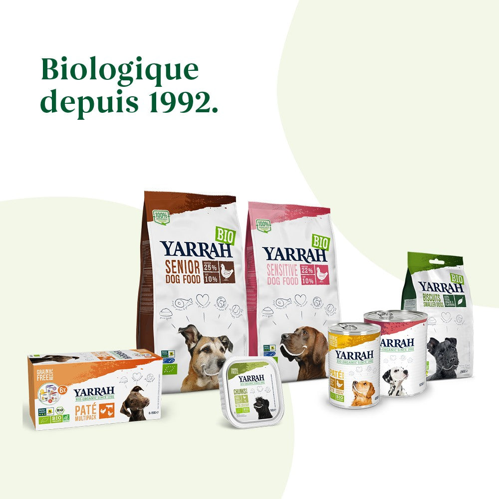 Yarrah croquettes bio pour chien senior