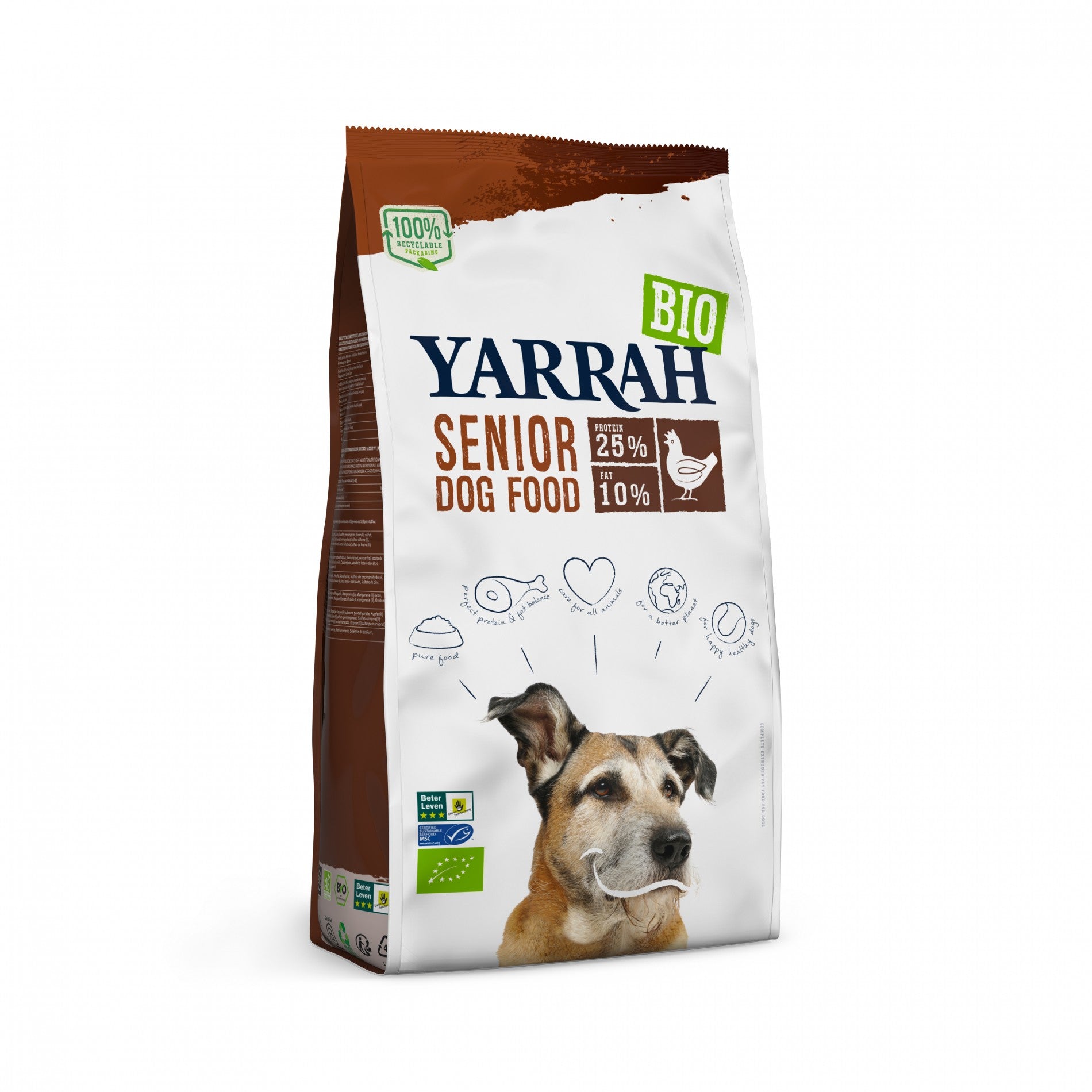 Yarrah croquettes bio pour chien senior