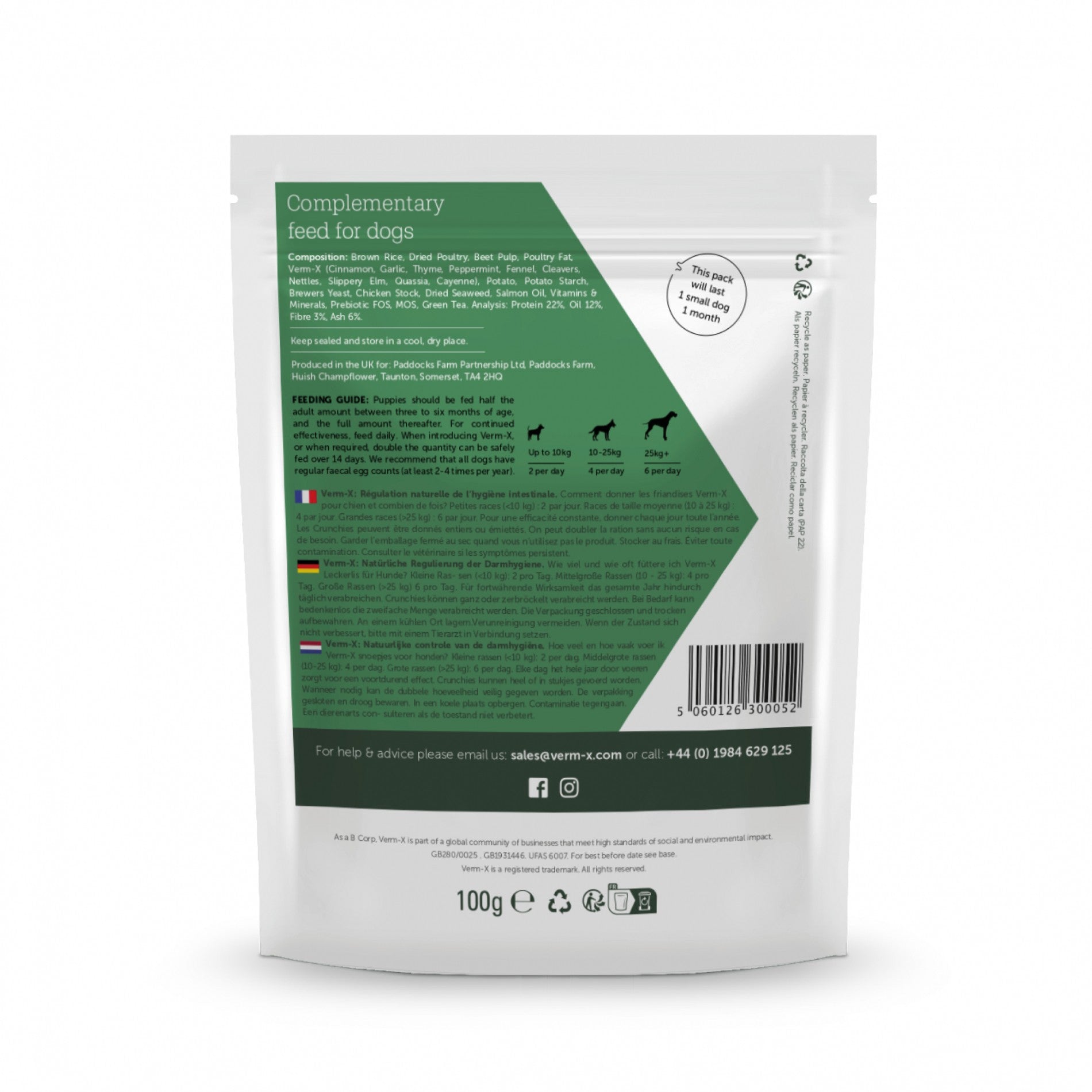 Verm-X Dogs - Bouchées Hygiène intestinale