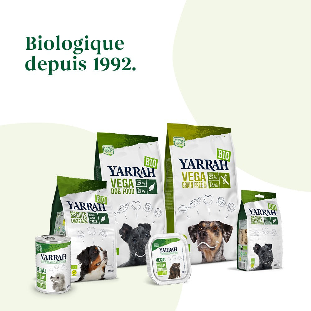 Yarrah biscuits bio végétarien pour grand chien