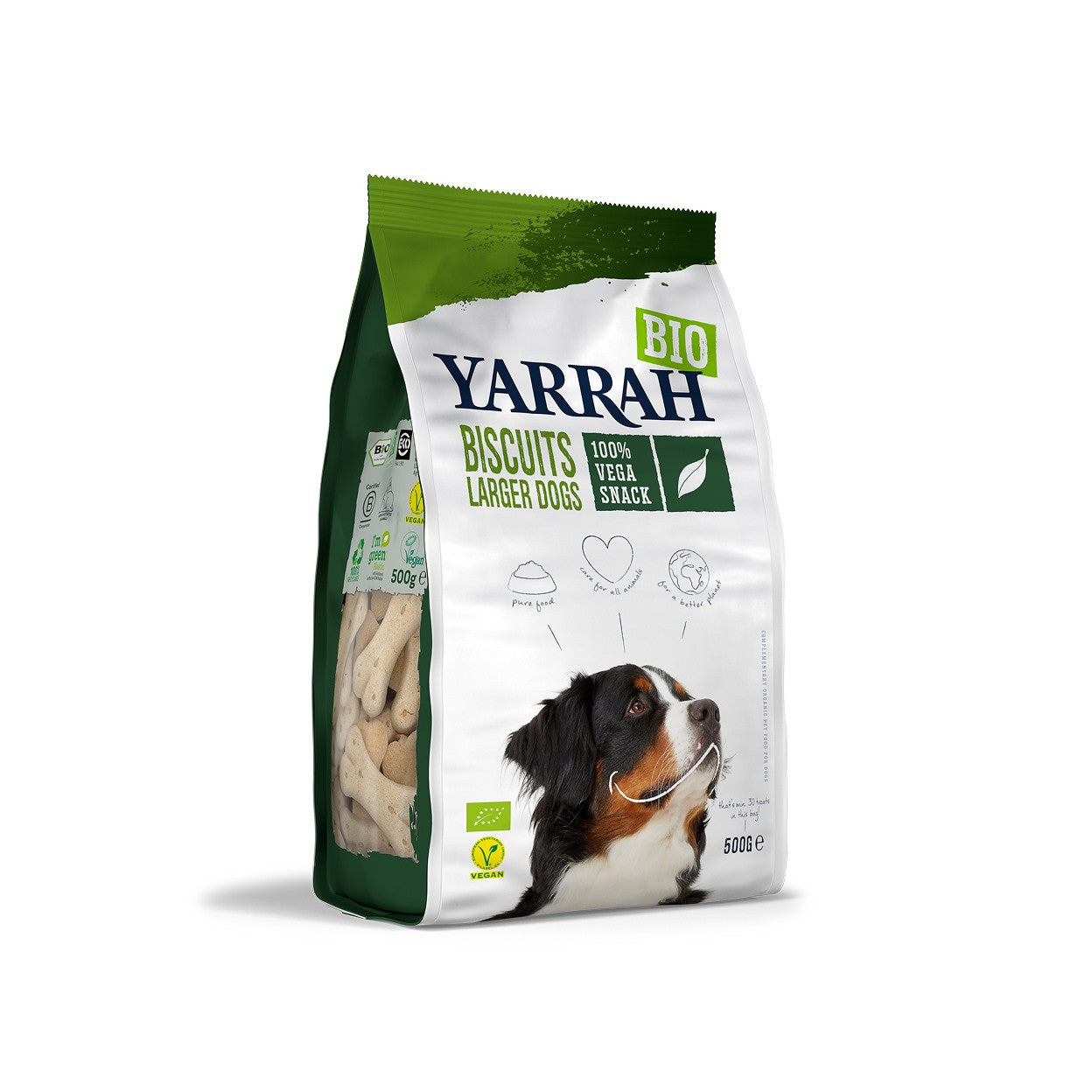 Yarrah biscuits bio végétarien pour grand chien
