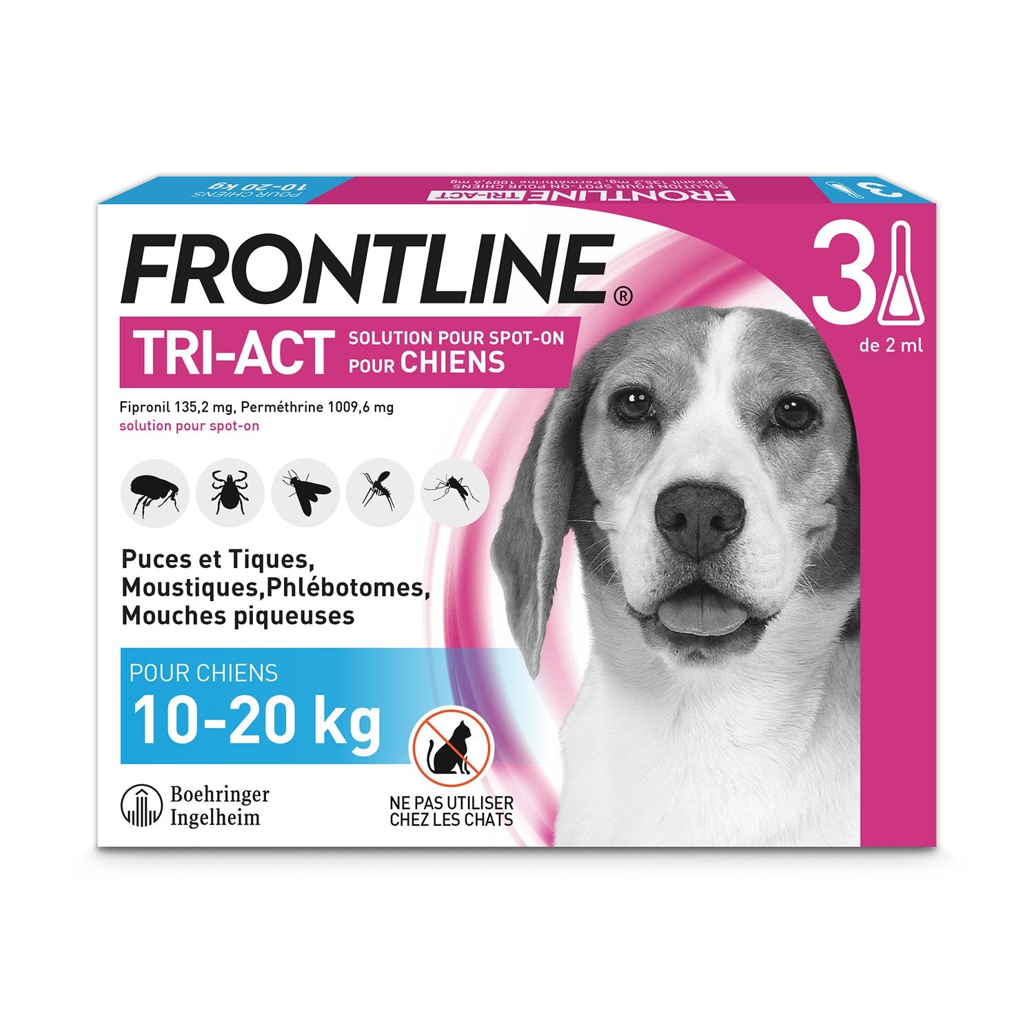 Frontline Tri-act chien