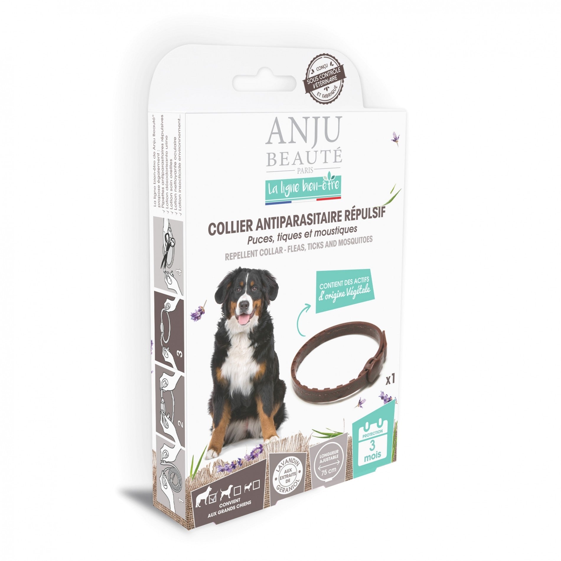 Collier antiparasitaire répulsif chien