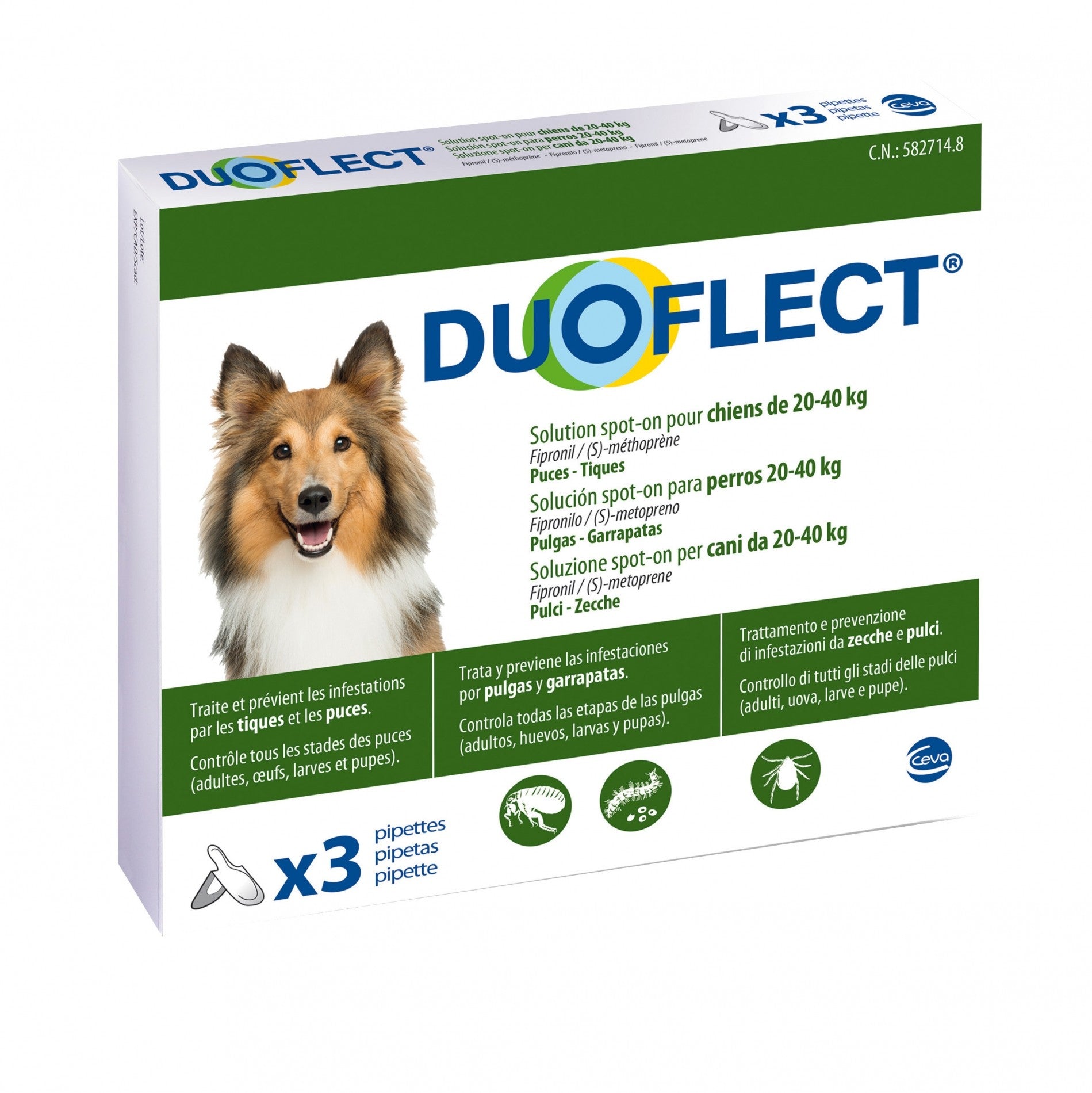 Pipettes Duoflect chien