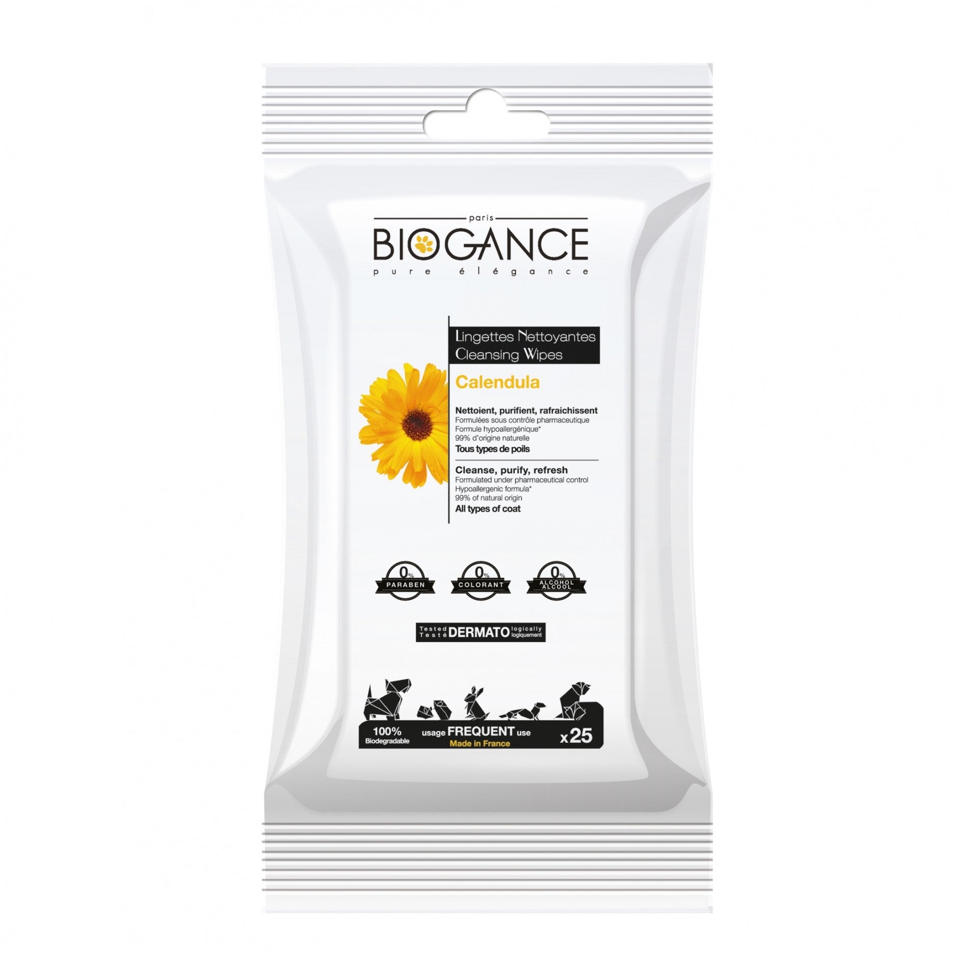 Lingettes nettoyantes douces