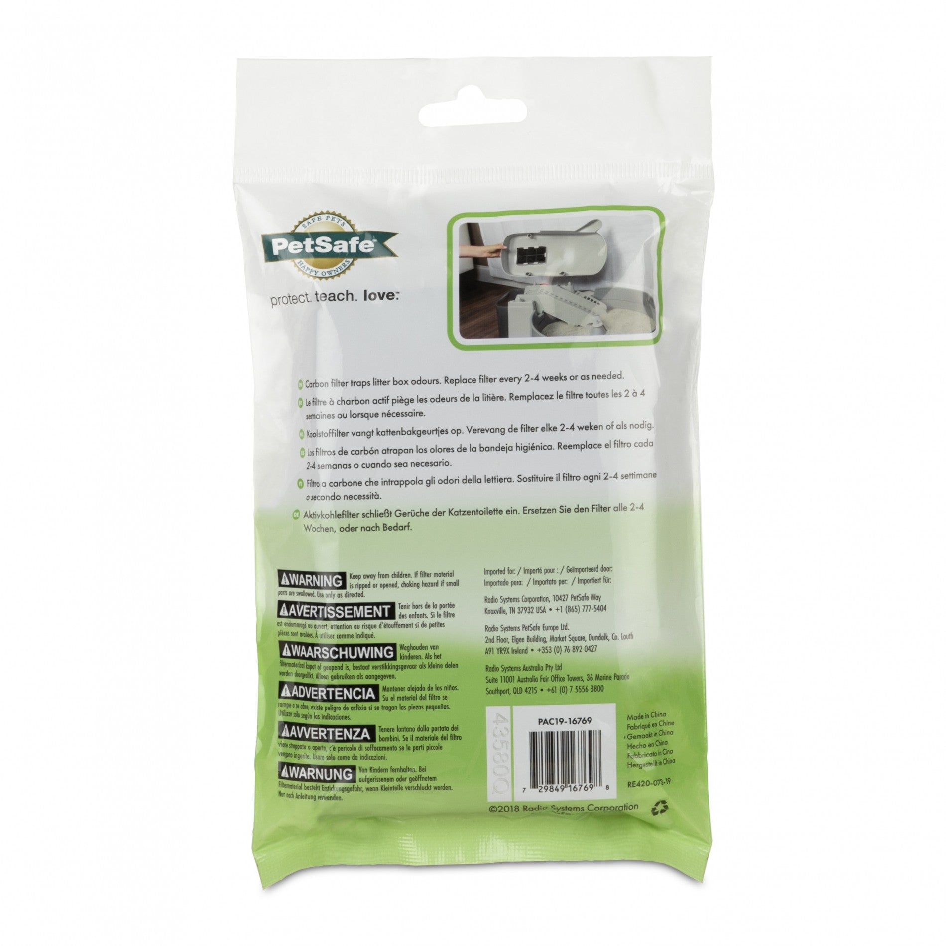 Filtres à charbon pour bac à litière auto-nettoyant Simply Clean