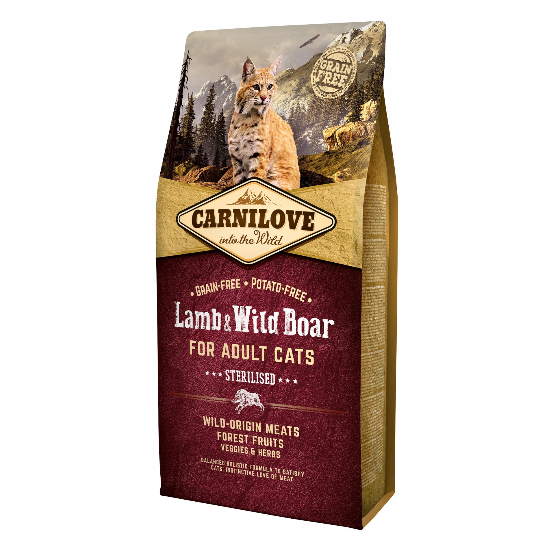 CARNILOVE Adult Sterilised Agneau & sanglier sauvage