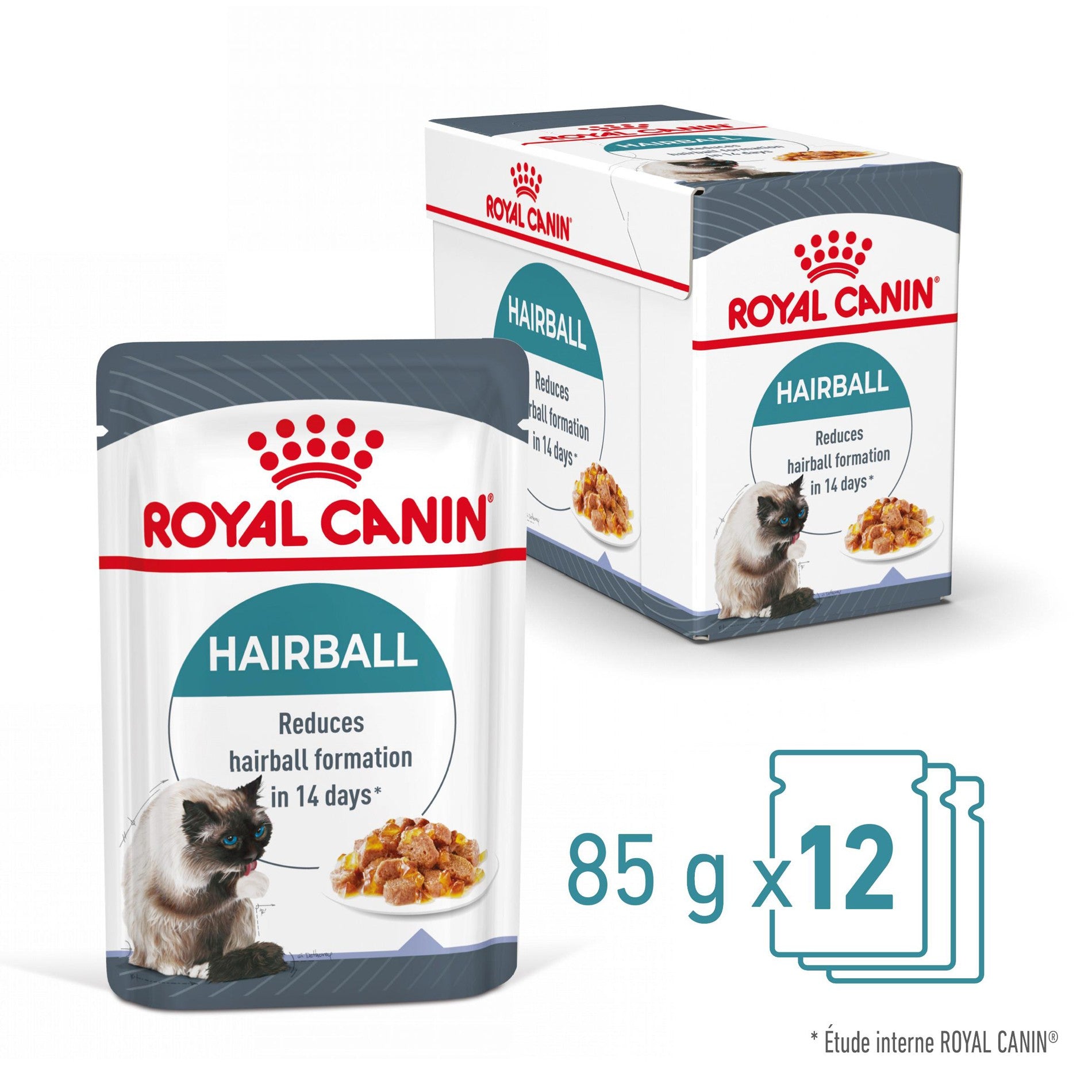 ROYAL CANIN Hairball Care en Gelée – Pâtée pour chat