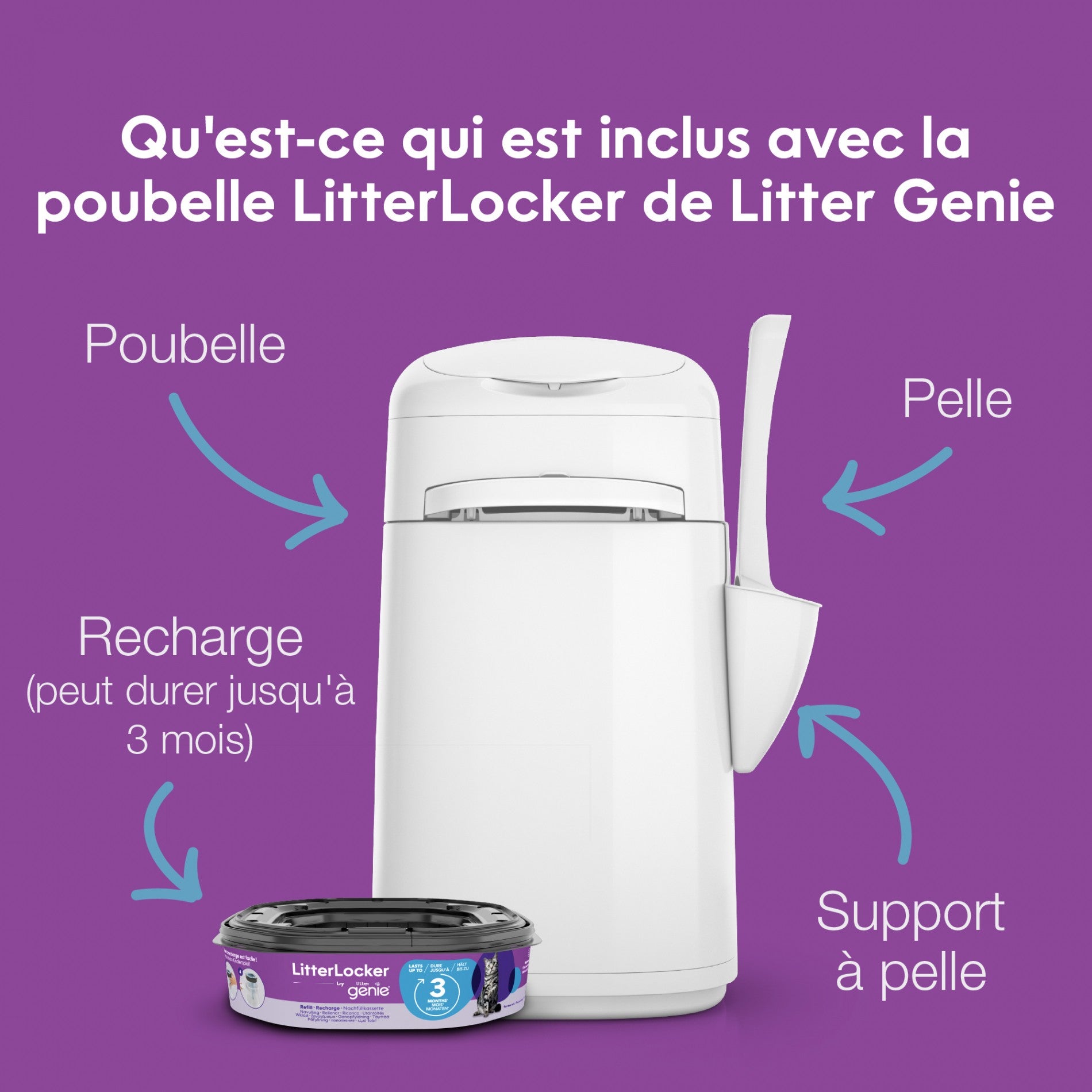 Poubelle à litière Litter Locker by Litter Genie