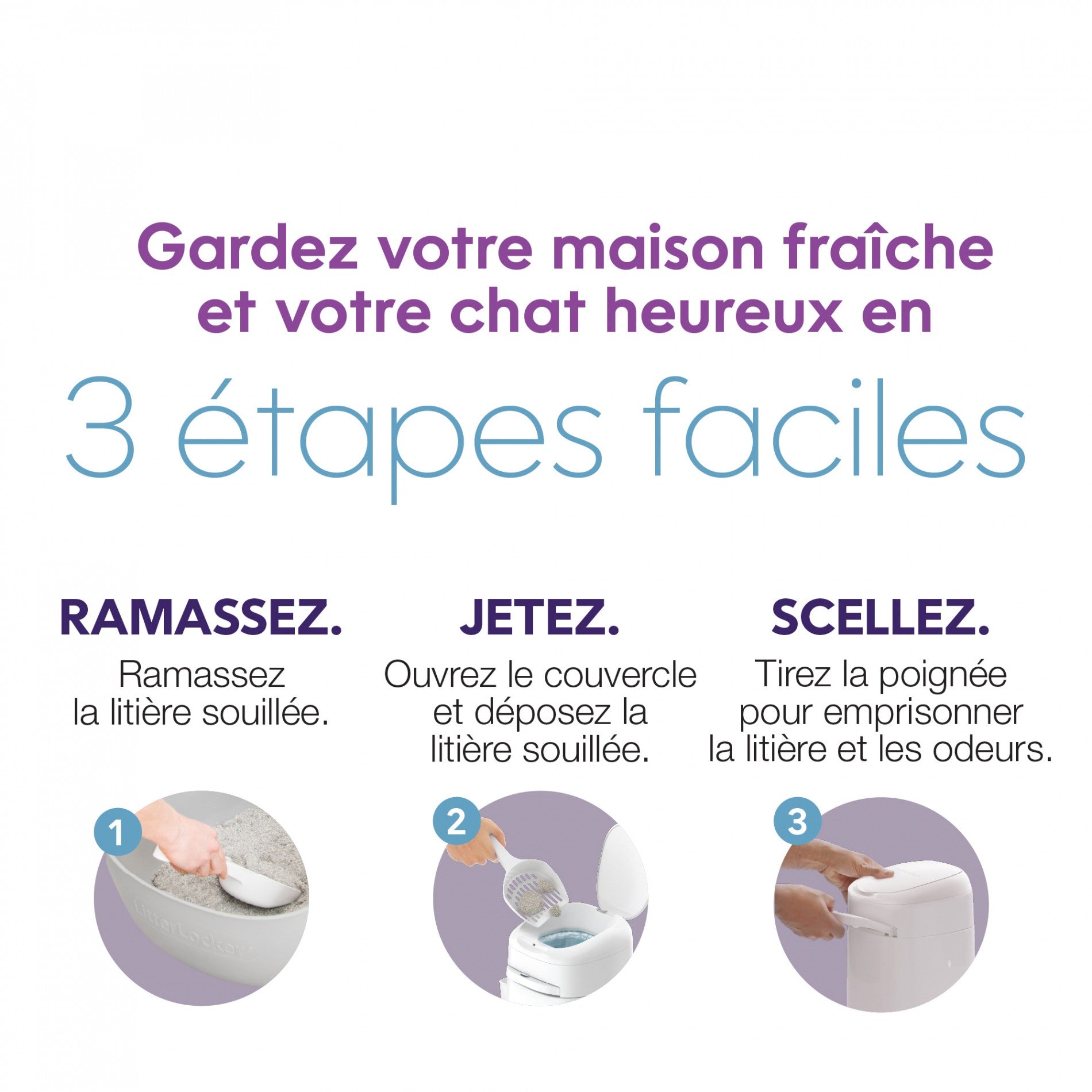 Poubelle à litière Litter Locker by Litter Genie