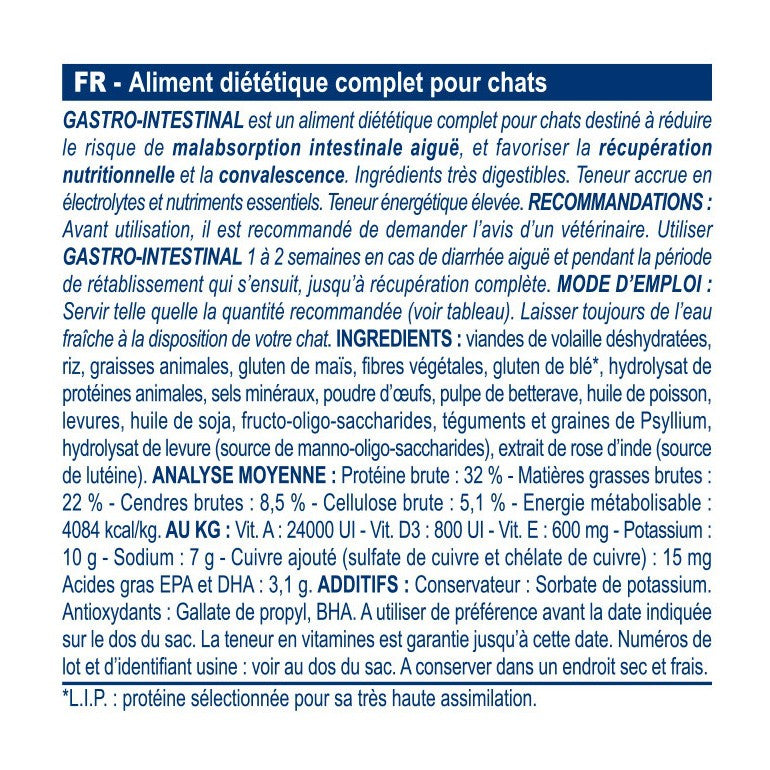 Royal Canin Veterinary Gastrointestinal - Pour chat