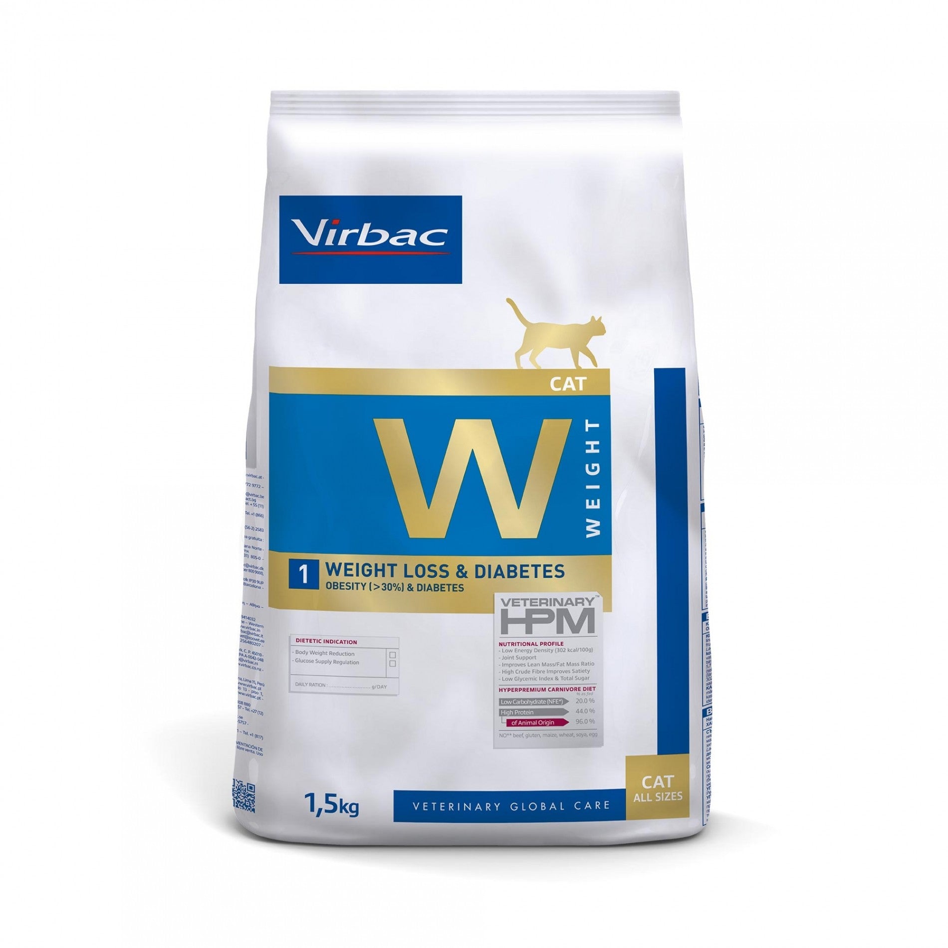 VIRBAC VETERINARY HPM Diététique Weight Loss & Diabetes