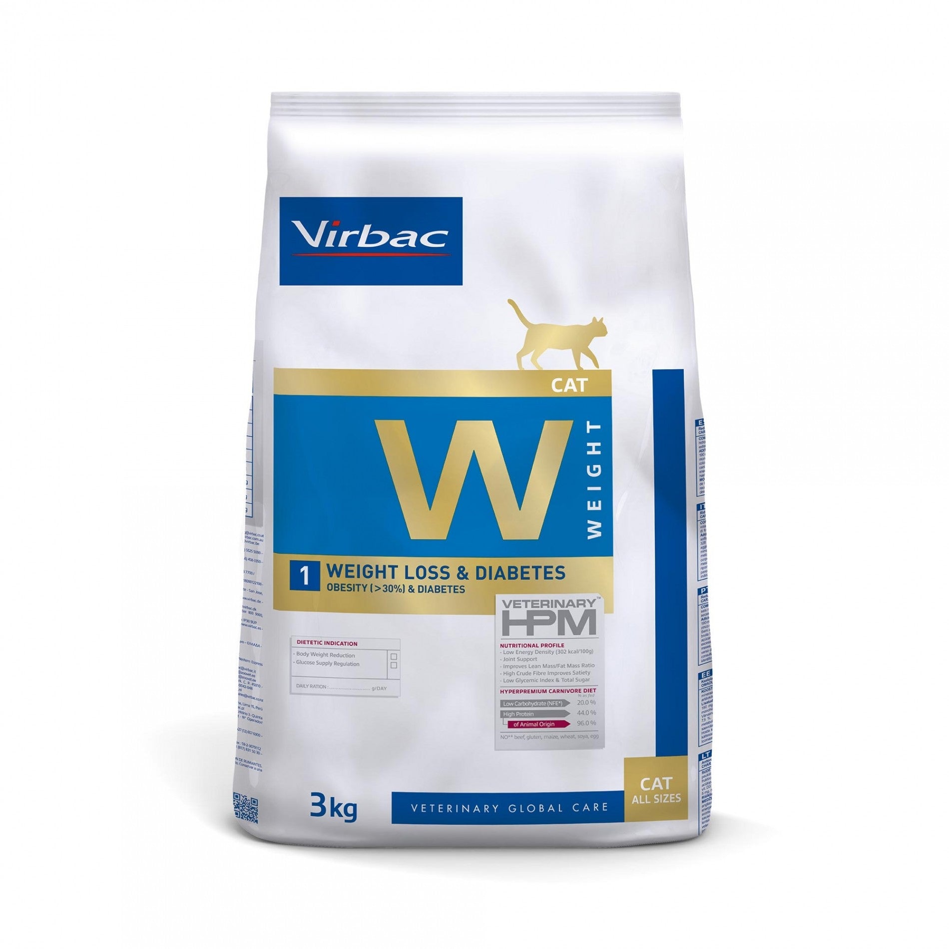 VIRBAC VETERINARY HPM Diététique Weight Loss & Diabetes