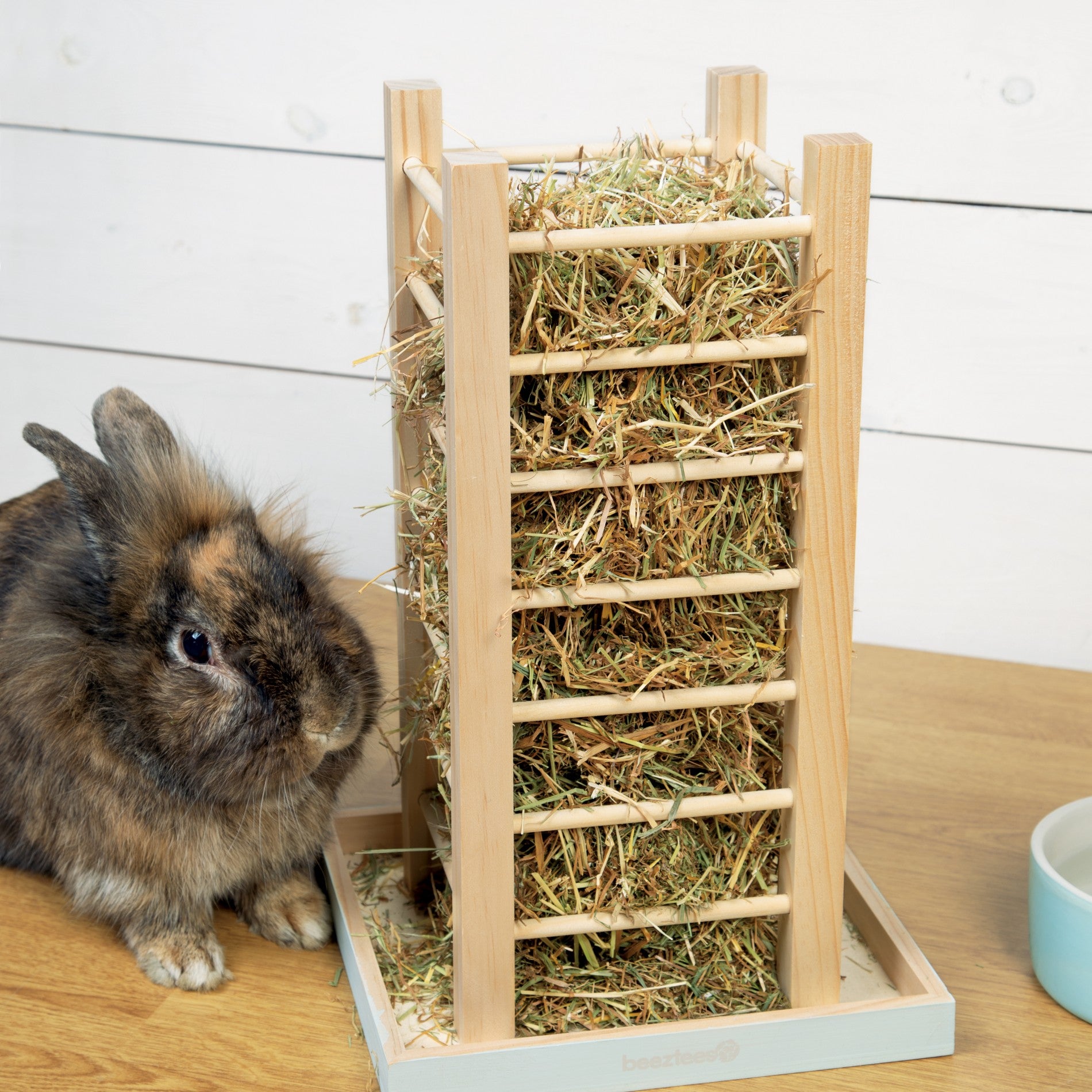 Tour râtelier Denga – Beige & bleu