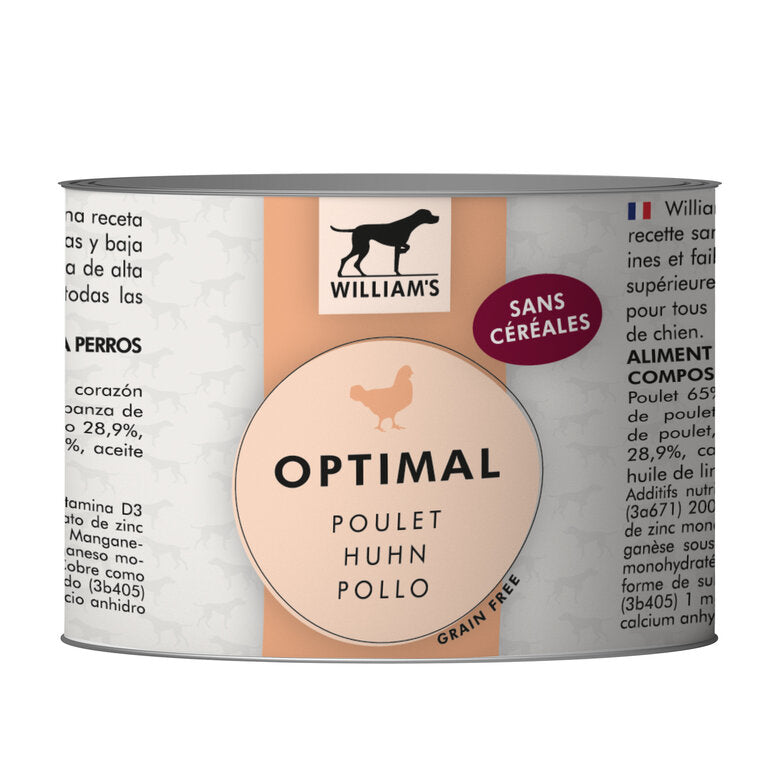 WILLIAM'S Carni+ Pâtée pour chien  au bœuf DLUO courte et dépassée