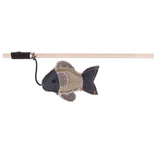 Jouet scandinave pour chat Be Nordic canne a peche avec poisson