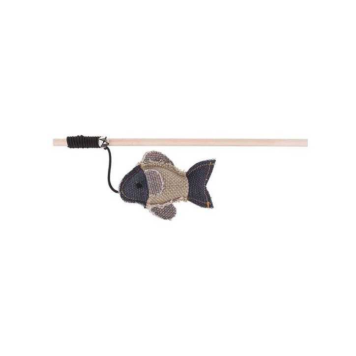 Jouet scandinave pour chat Be Nordic canne a peche avec poisson