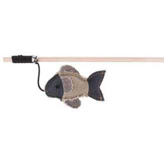 Jouet scandinave pour chat Be Nordic canne a peche avec poisson 