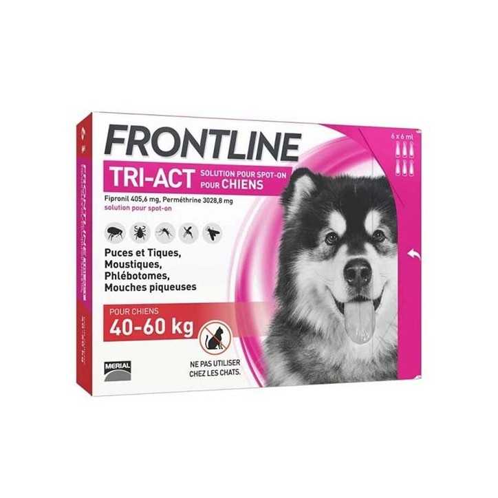 Frontline Tri-act - Pipettes antiparasitaires pour chiens