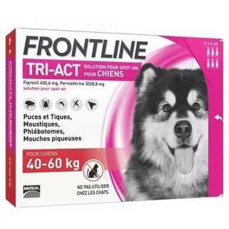 Frontline Tri-act - Pipettes antiparasitaires pour chiens 