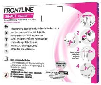 Frontline Tri-act - Pipettes antiparasitaires pour chiens 