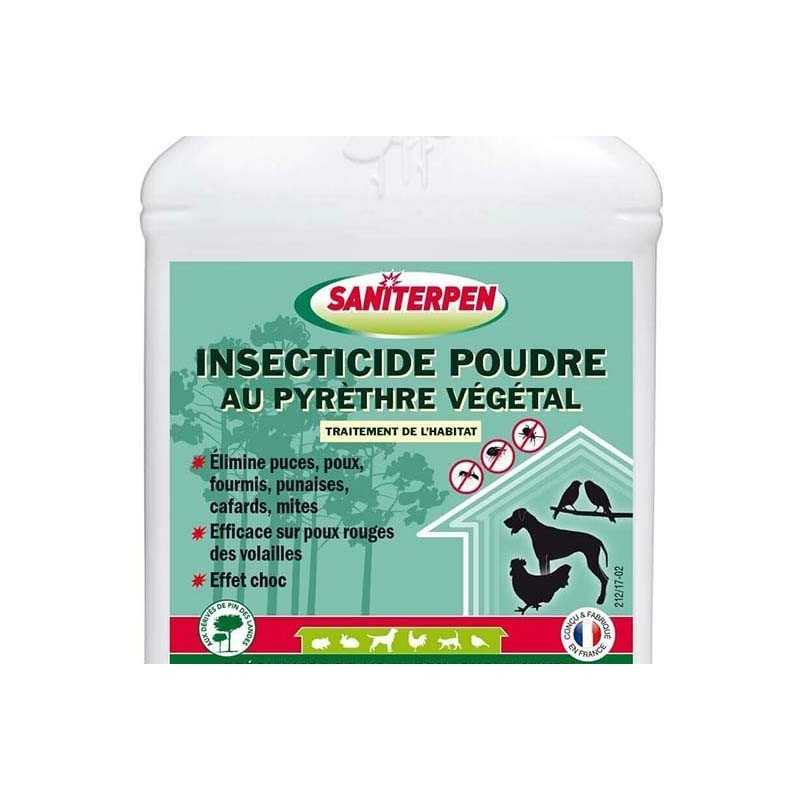 Saniterpen insecticide poudre au pyrethre vegetal 