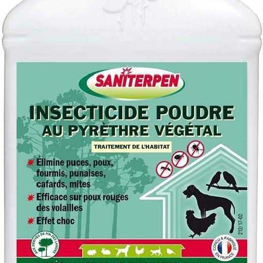 Saniterpen insecticide poudre au pyrethre vegetal 