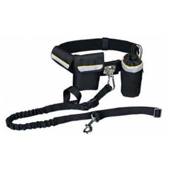 Ceinture ventrale canicross avec laisse