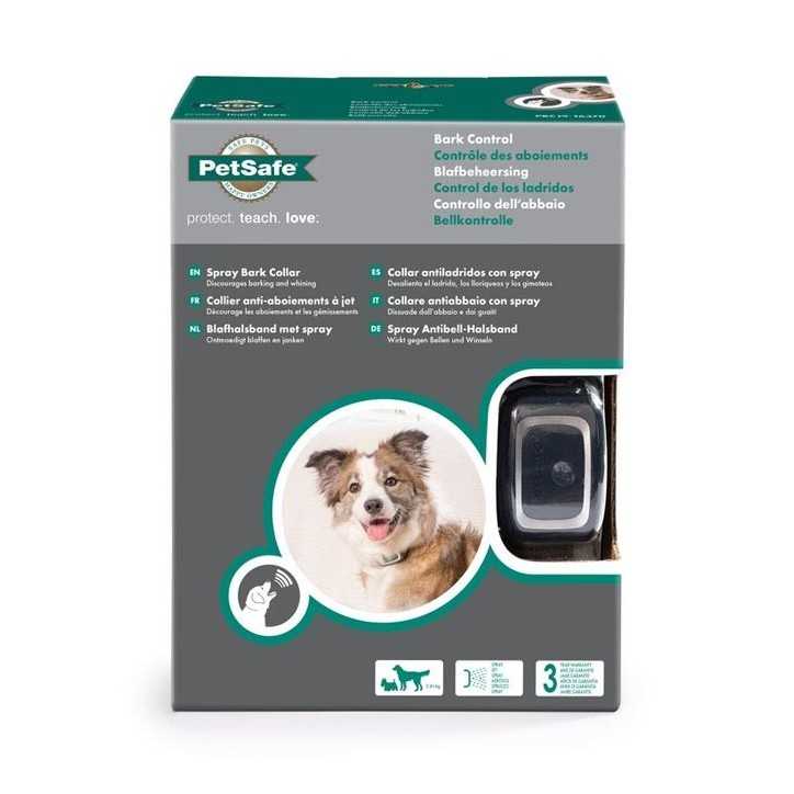 Cynnoteck Collier reglable anti aboiement par spray pour chiens