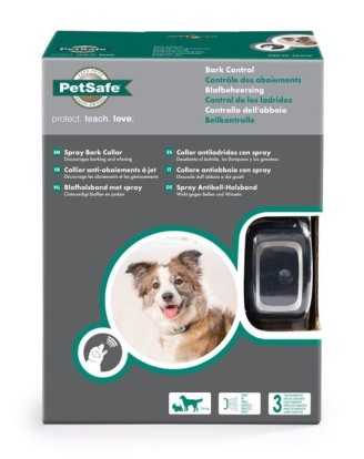 Cynnoteck Collier reglable anti aboiement par spray pour chiens 