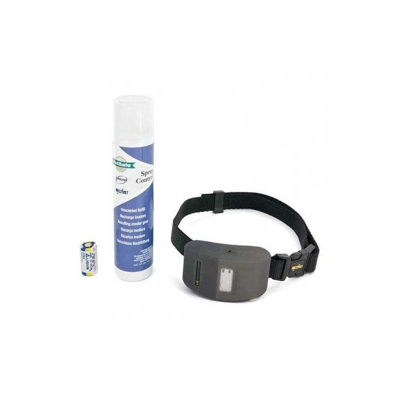 Cynnoteck Collier reglable anti aboiement par spray pour chiens 