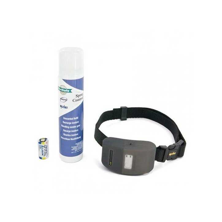 Cynnoteck Collier reglable anti aboiement par spray pour chiens