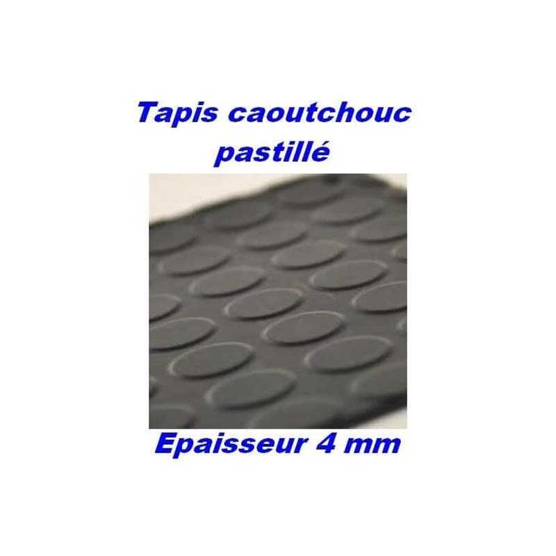 Tapis en caoutchouc antiderapant et isolant a pastilles 