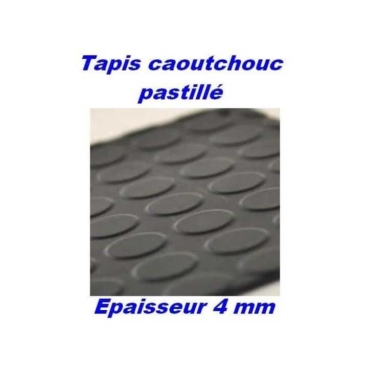 Tapis en caoutchouc antiderapant et isolant a pastilles