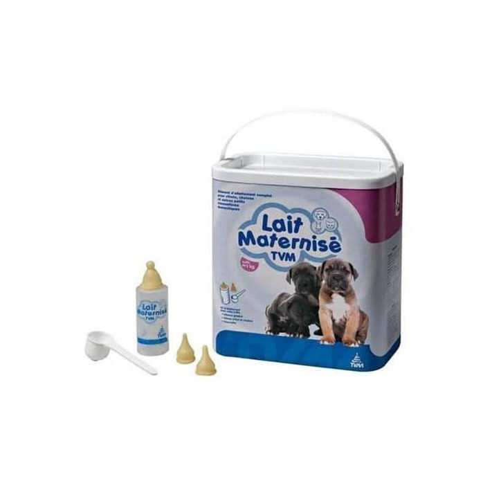 TVM lait maternise avec biberon et dosette pour chiots et chatons