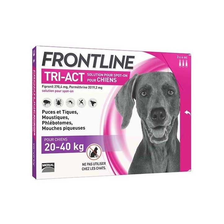 Frontline Tri-act - Pipettes antiparasitaires pour chiens