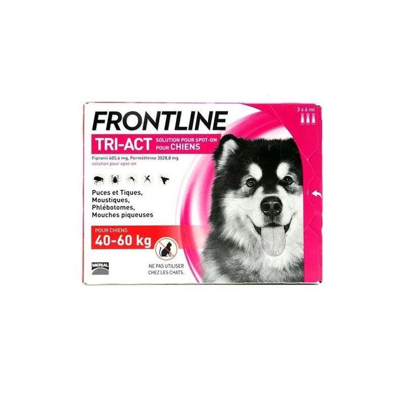 Frontline Tri-act - Pipettes antiparasitaires pour chiens 