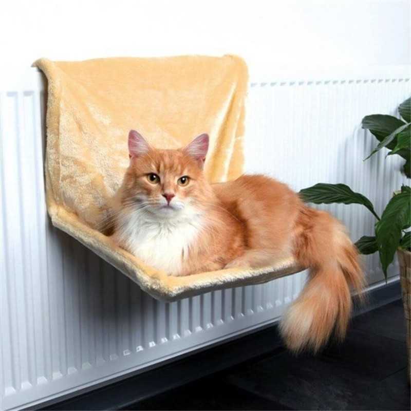 Lit pour chat fixable au radiateur 