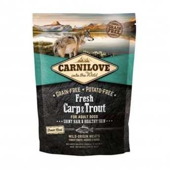 Carnilove - Croquettes pour chiens sans cereales - Carpe et truite fraiches